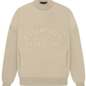 FEAR OF GOD ESSENTIALS CREWNECK SWEATSHIRT DUSTY BEIGE